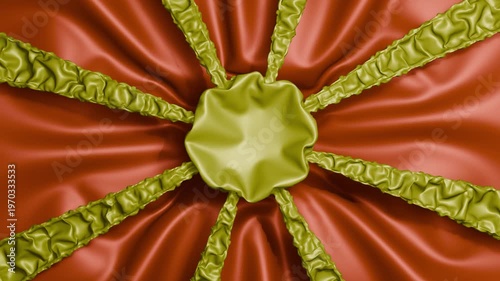 3D deflating sun rays silky ripple fluid background 