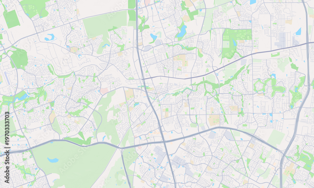Obraz premium Round Rock Texas map