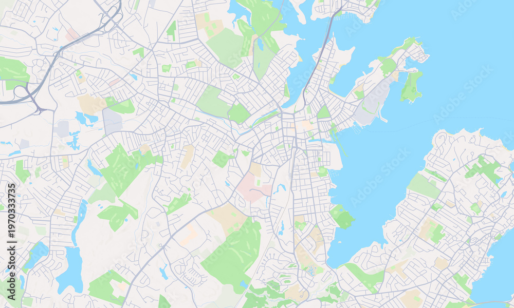 Obraz premium Salem Massachusetts map