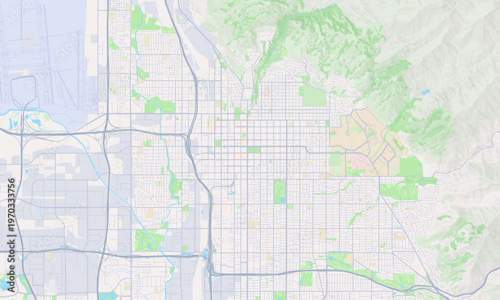 Obraz premium Salt Lake City Utah map