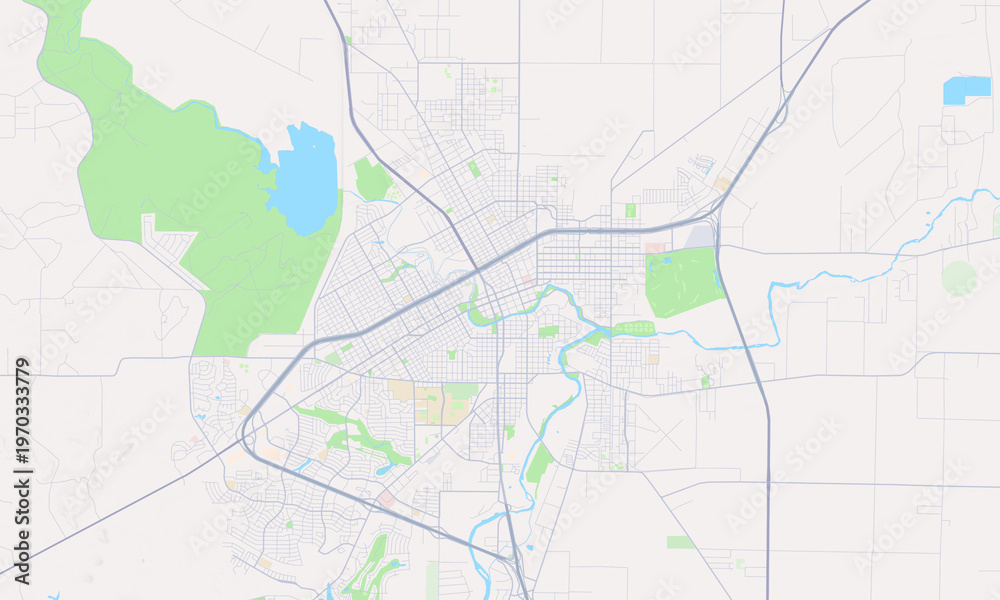 Fototapeta premium San Angelo Texas map
