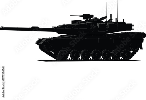 Military Tank Icon with Heavy Armor and Advanced Weaponry for Combat, Defense, and Battle Operations