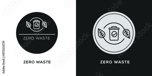 Creative (Zero Waste) icon, vector sign.