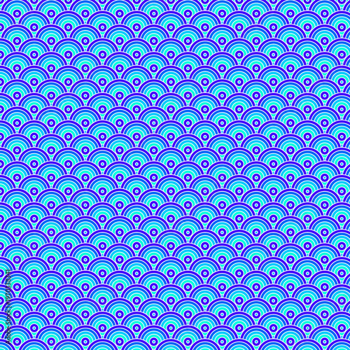 Принти на полотні blue and purple semicircular pattern