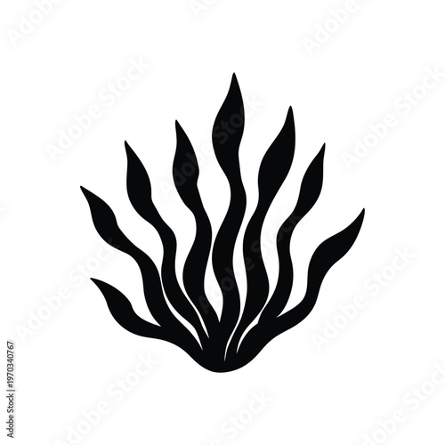 Elegant Seaweed Graphic Design Element For Coastal Decor