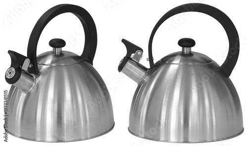 фотографія Teapot and kettle isolated on transparent background modern kitchen cookware