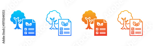 Conservation Projects icon sheet multiple style collection