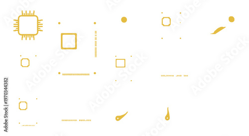 Computer hardware components illustrated cpu gpu ram hard drives and more