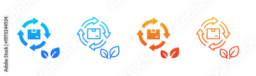 Life Cycle icon sheet multiple style collection