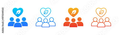 CSR Programs icon sheet multiple style collection