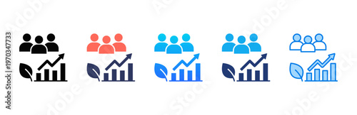 Community Impact icon sheet multiple style collection