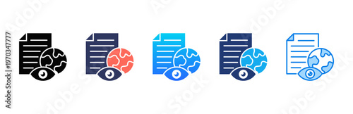 Disclosure Report icon sheet multiple style collection