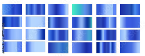 Turquoise Gradient Set for Light to Bright Colorsб, blue palette, Blue Gradient Set for Light to Bright Color, Palette of Gradient Blue Color Swatches for Design and Art Projects