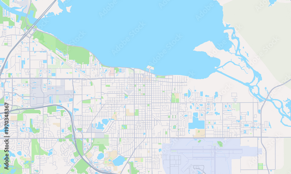 Obraz premium Sanford Florida map