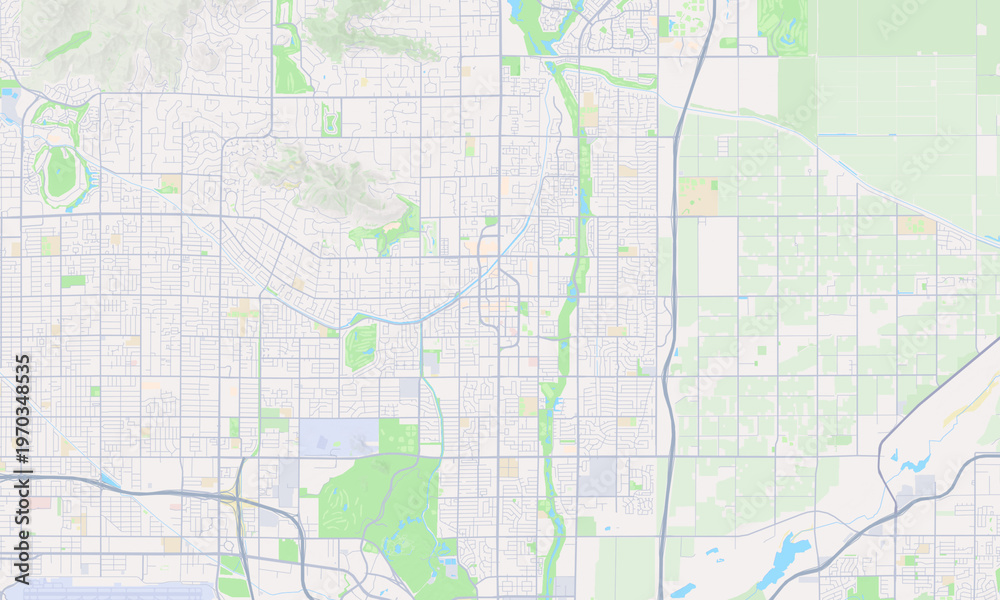 Fototapeta premium Scottsdale Arizona map