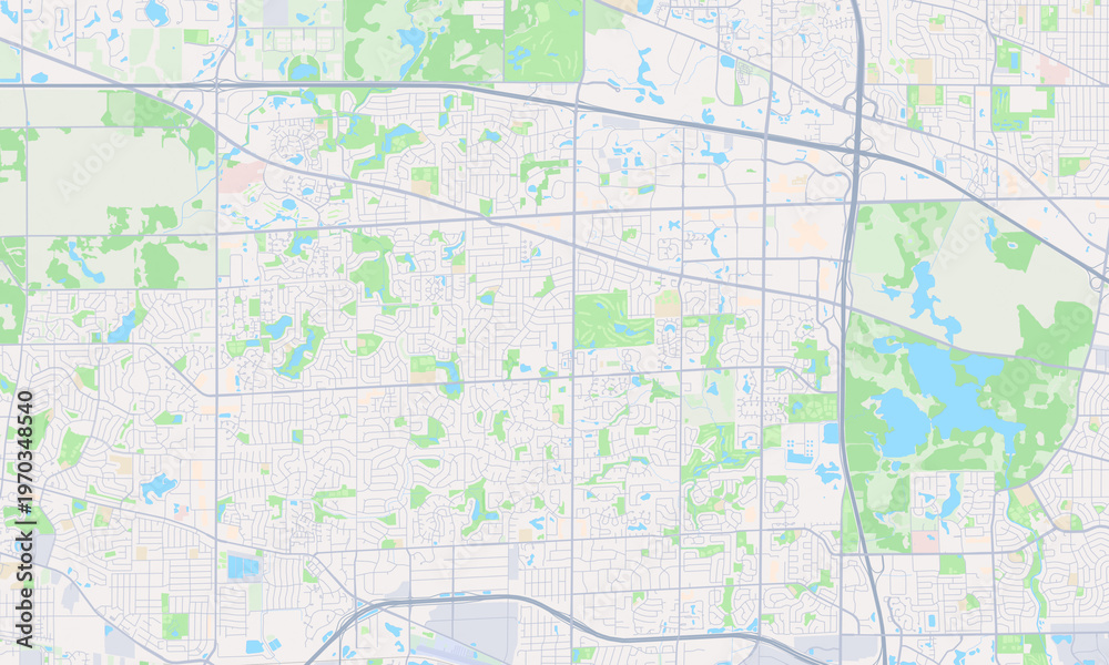 Obraz premium Schaumburg Illinois map