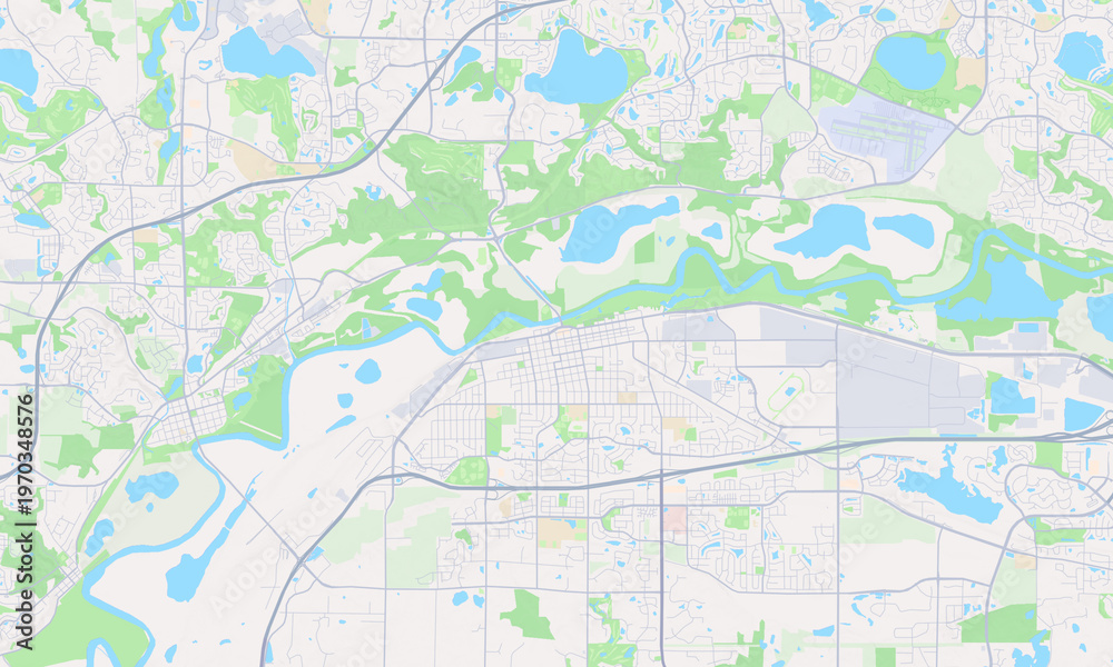 Fototapeta premium Shakopee Minnesota map