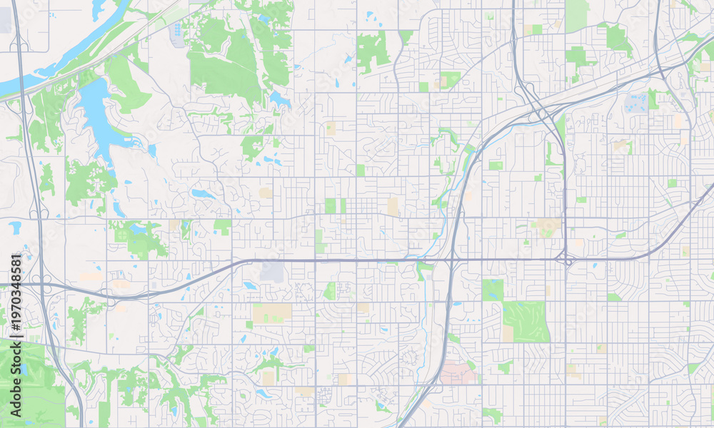 Naklejka premium Shawnee Kansas map