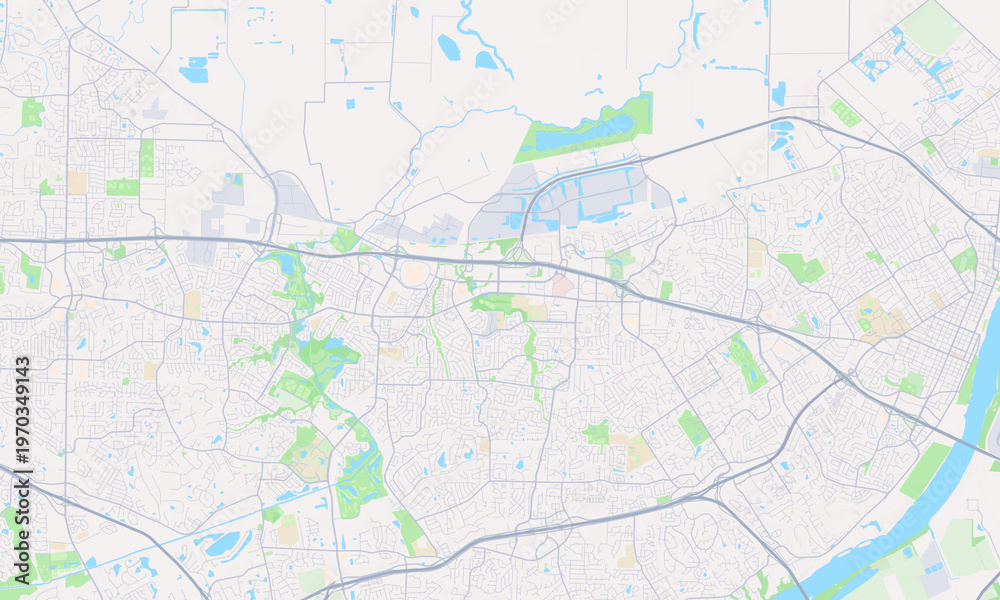 Naklejka premium St. Peters Missouri map