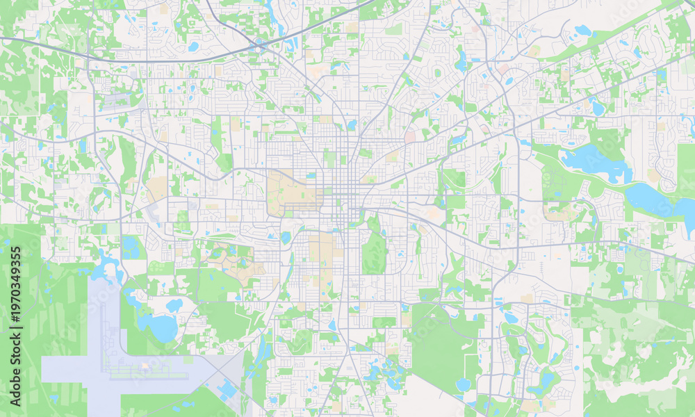 Naklejka premium Tallahassee Florida map