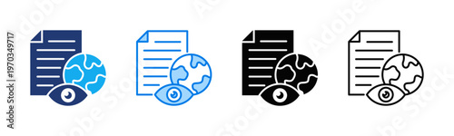Disclosure Report icon sheet multiple style collection