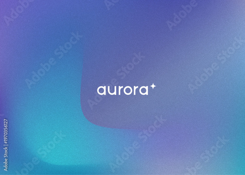 Aurora Light Gradient. Borealis Gradient Blur. Northern Aurora Light. Modern Nordic Winter Lapland Backdrop. Dreamy Finland Landscape With Magical Fog. Green, Blue And Purple Abstract Sky.