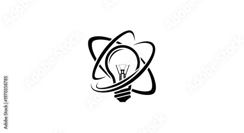 A stylized black leaf design element.