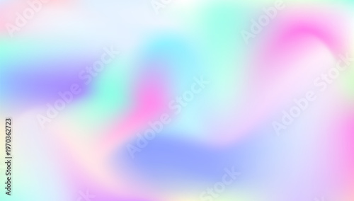 Hologram Background. Liquid Light. Fantasy Paper. Blue Retro Texture. Abstract Gradient. Soft Image. Neon Multicolor Template. Iridescent Gradient. Purple Hologram Background