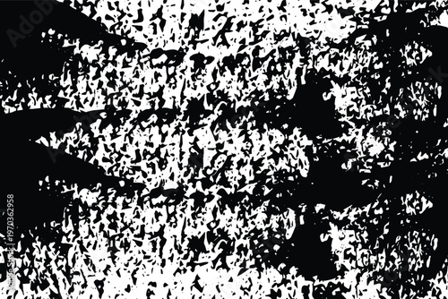 Abstract black and white texture a high contrast image of randomly distributed speckles and shapes