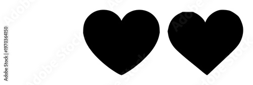 Favorite heart icon set with solid black icon on white background featuring heart, icon, favorite selector with love and symbol