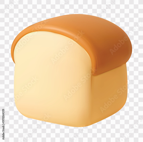 Bakery and Pastry Vector Icon Set | 3D icon set | Loaf of Bread 
