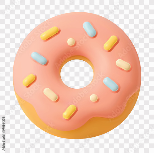 Bakery and Pastry Vector Icon Set | 3D icon set | Donut
