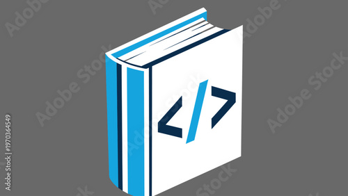 Open book with programming symbols, symbolizing code documentation or knowledge