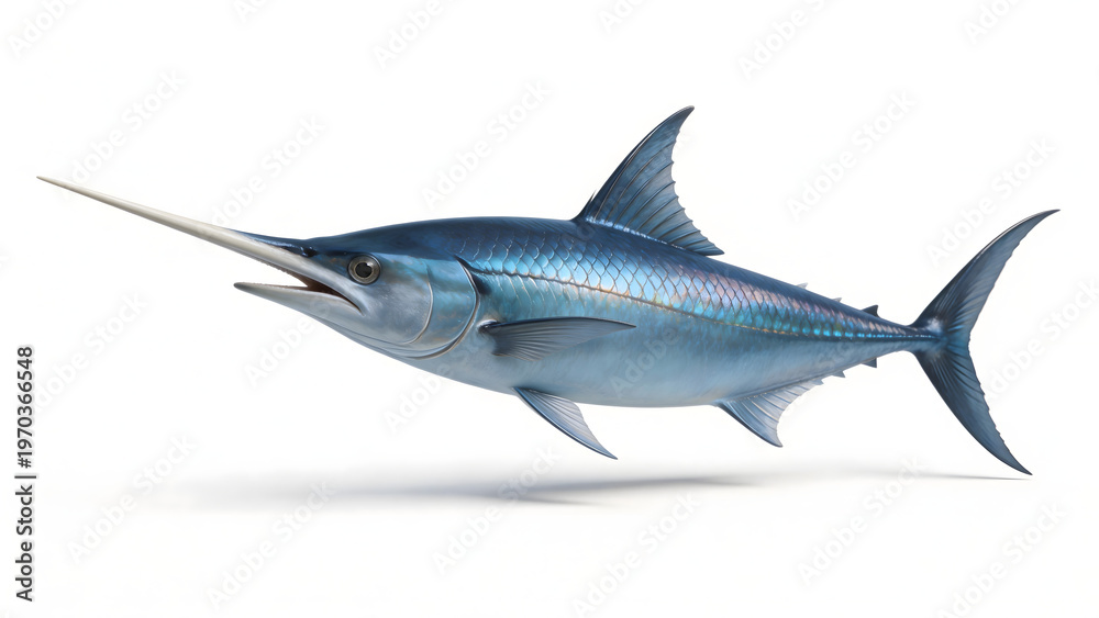 Fototapeta premium Blue marlin fish with long beak