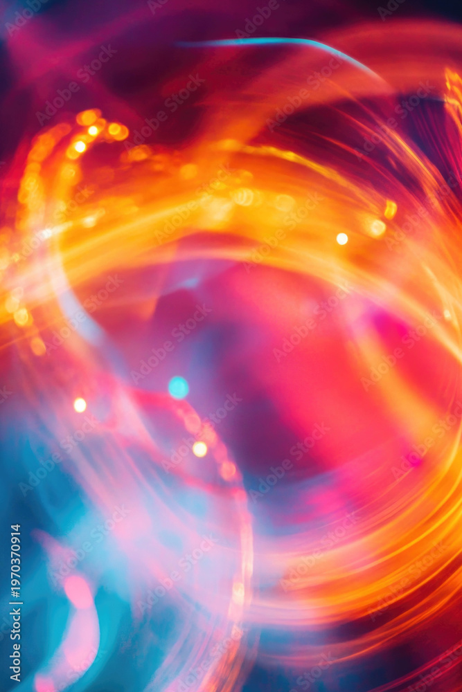 Obraz premium A blurred image of vibrant colors swirling together