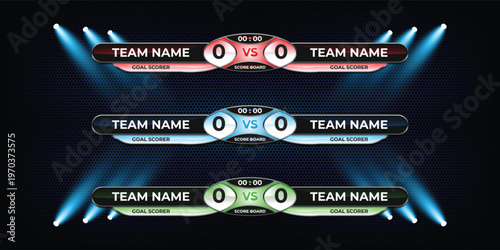 Photos Team nave esports overlay designs blue white and green variations