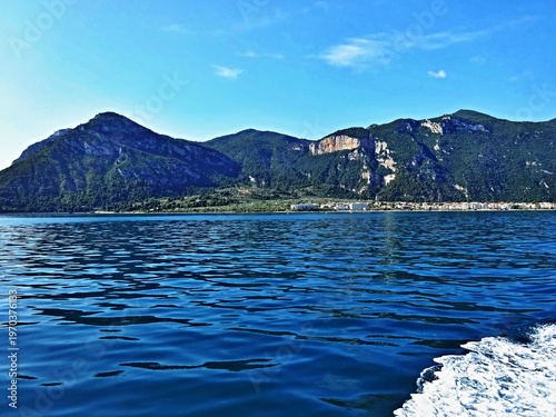 Greece - view from the boat of the town of Kamena  Vourla and its surroundings