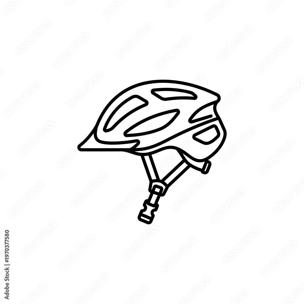 Obraz premium Bicycle Helmet Safety Protection Gear.