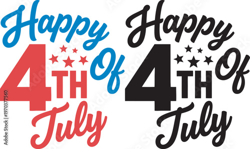 Independence Day Happy 4th of july celebration with patriotic fireworks display Vector USA