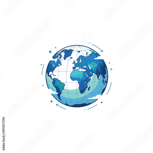 Globe Earth Planet World Map.