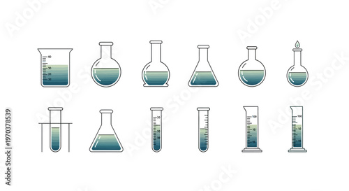 Laboratory glassware chemistry lab equipment.