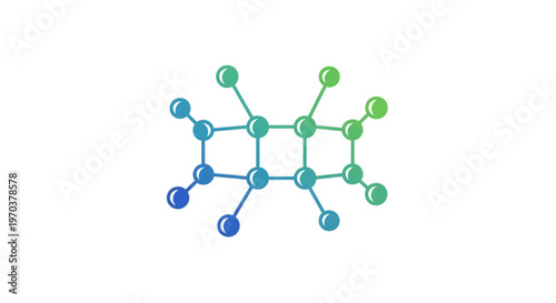 Molecular structure of chemical compound.