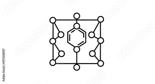 Molecular structure diagram of chemical compound.