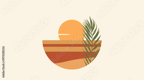 A soft, neutral beige background evokes calm and simplicity. Perfect for layouts requiring a clean, understated base for text or graphic elements, ide