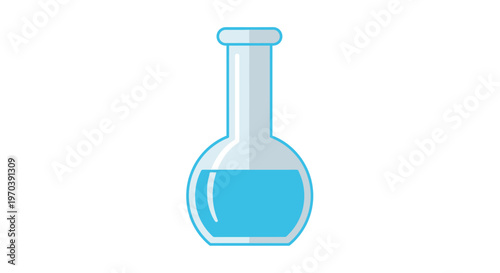 A simple illustration of a laboratory flask.