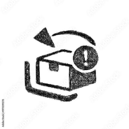 Sketch return requested icon design