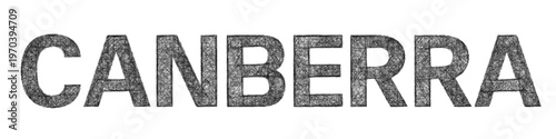 Sketch Canberra text design element