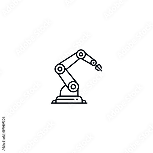 Industrial robotic arm machine technology.