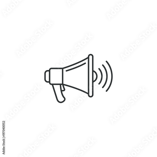 Megaphone Loudspeaker Icon Communication Tool.