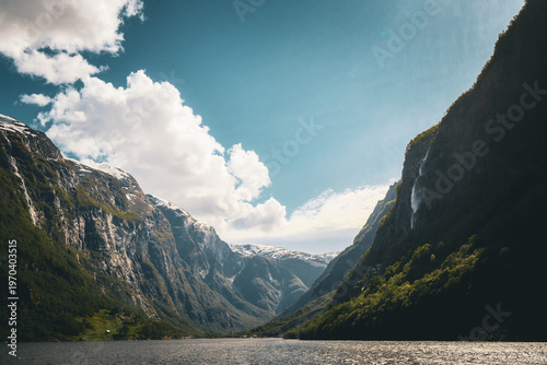 mountain landscape with clouds
